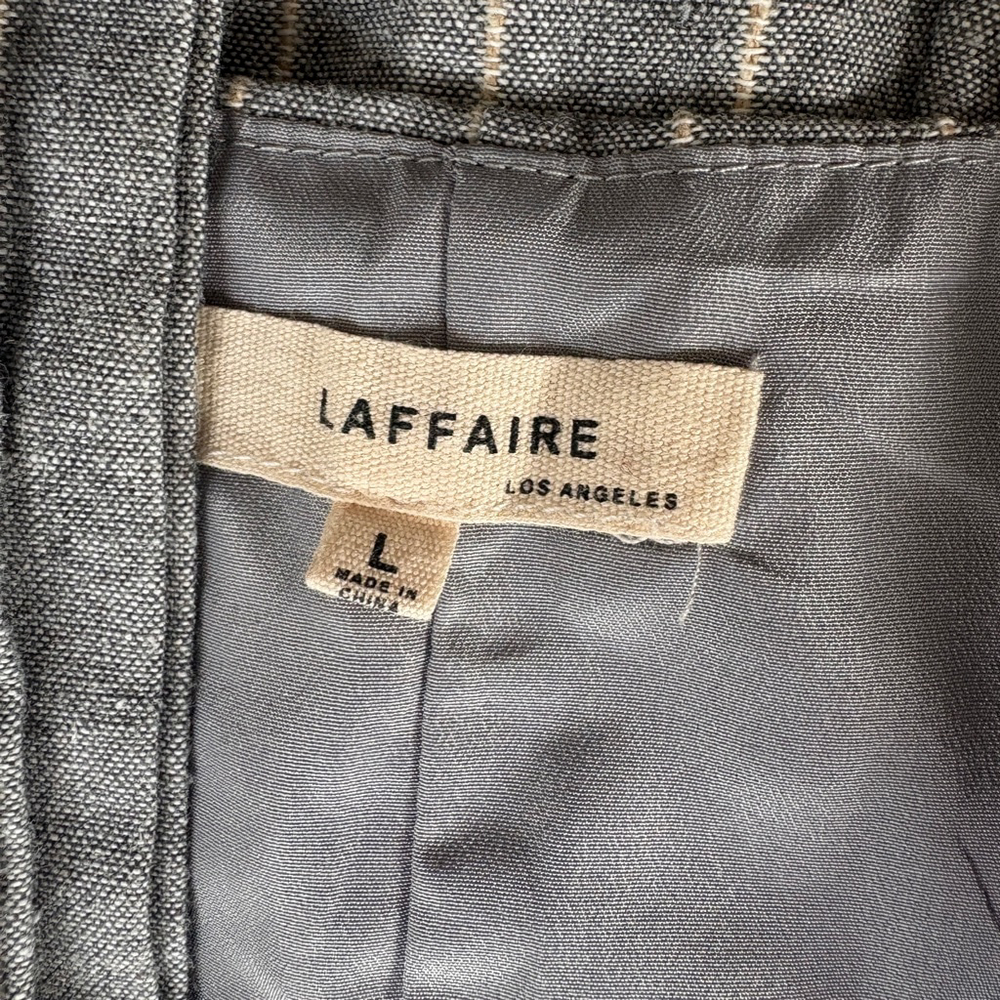 Laffaire Linen Overall Jumpsuit Size Large - Picture 9 of 11
